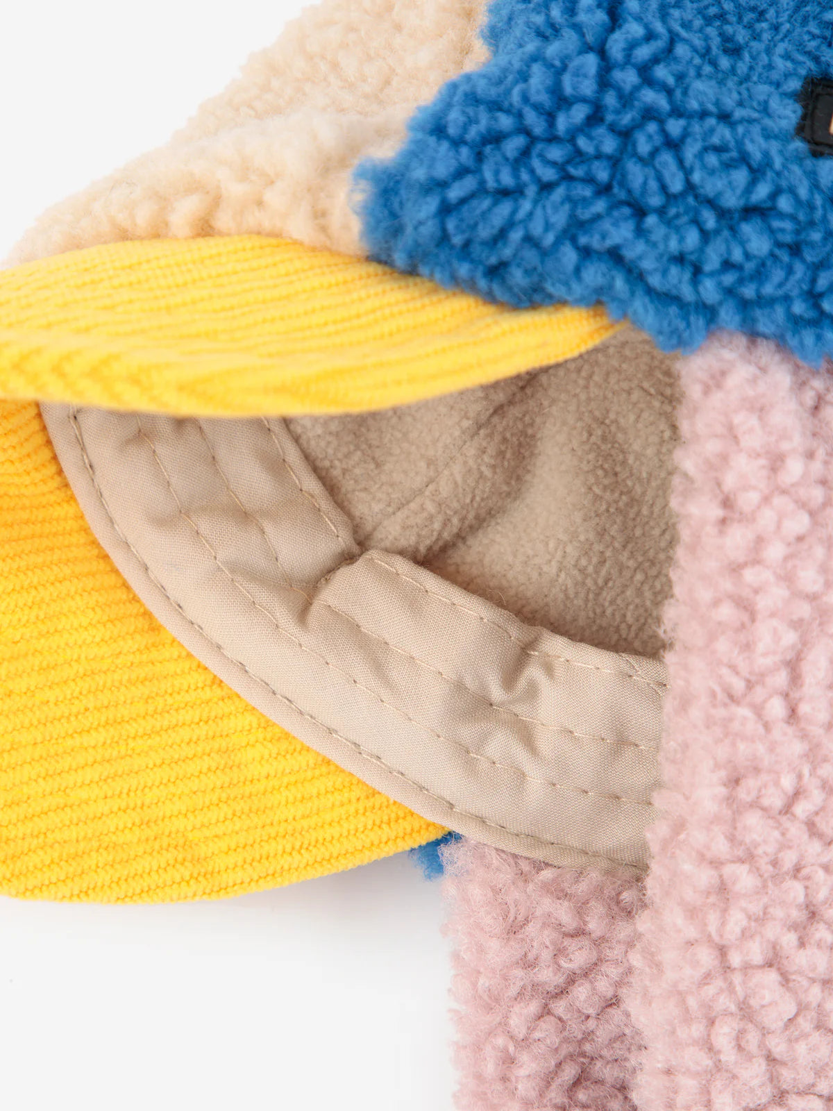 Gorro Chapka Sheepskin Color Block