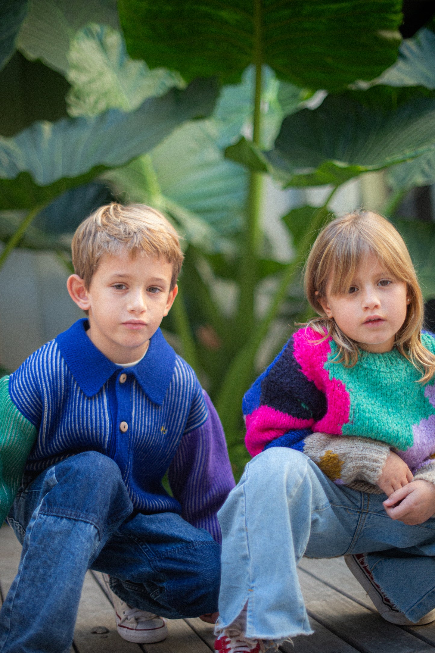 Saco Rayado Color Block - TALLE 8