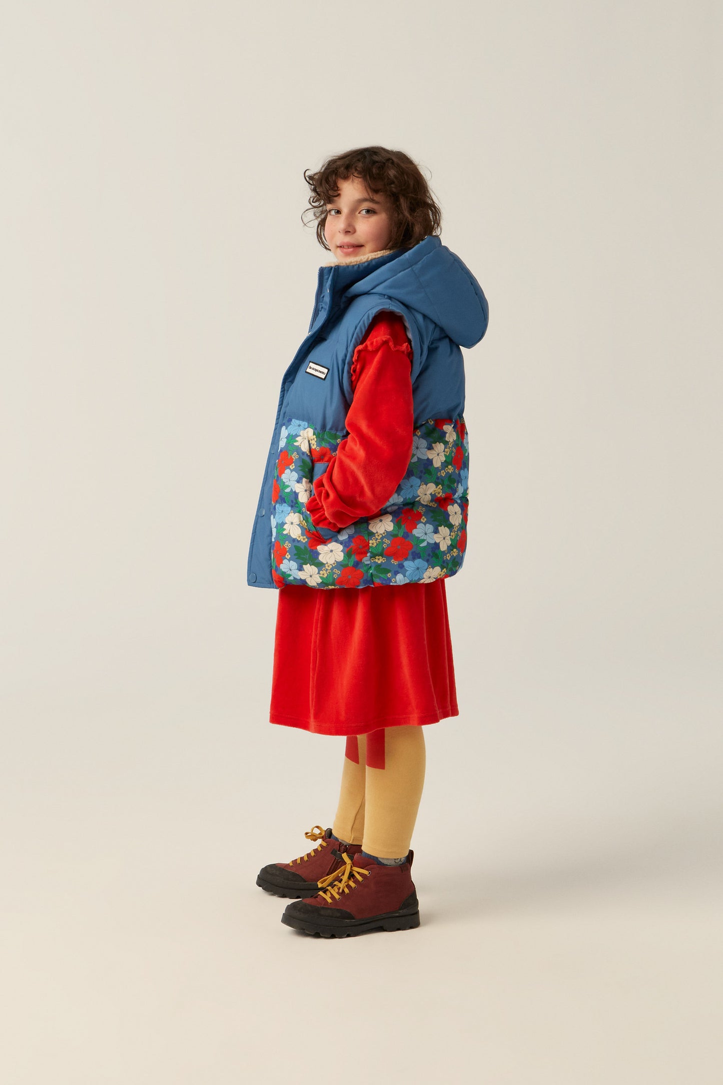 Campera Puffer Multicolor Flowers - TALLE 5