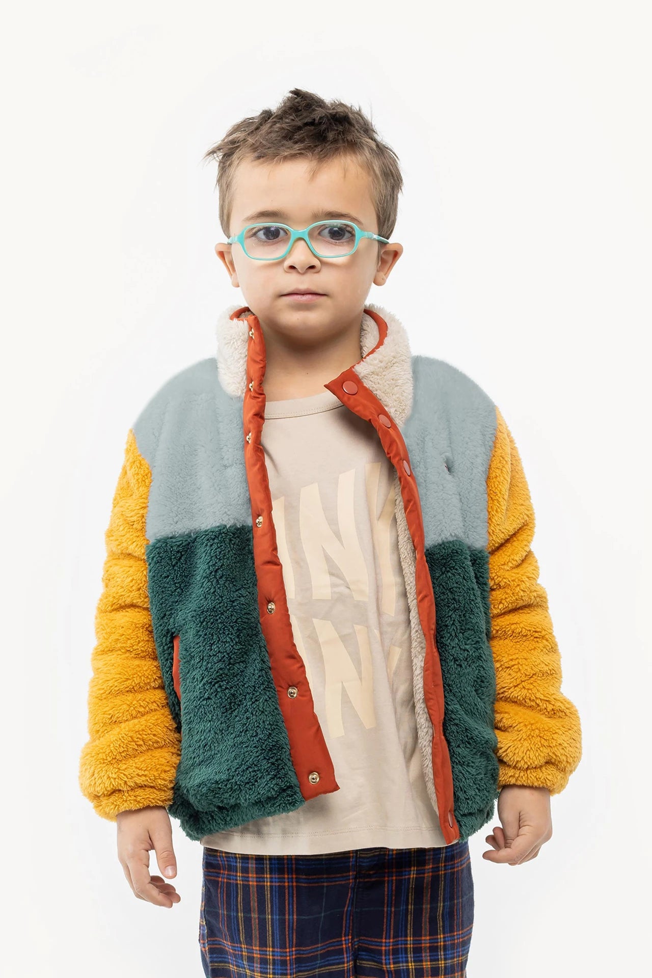 Campera Polar Sherpa verde - TALLE 10