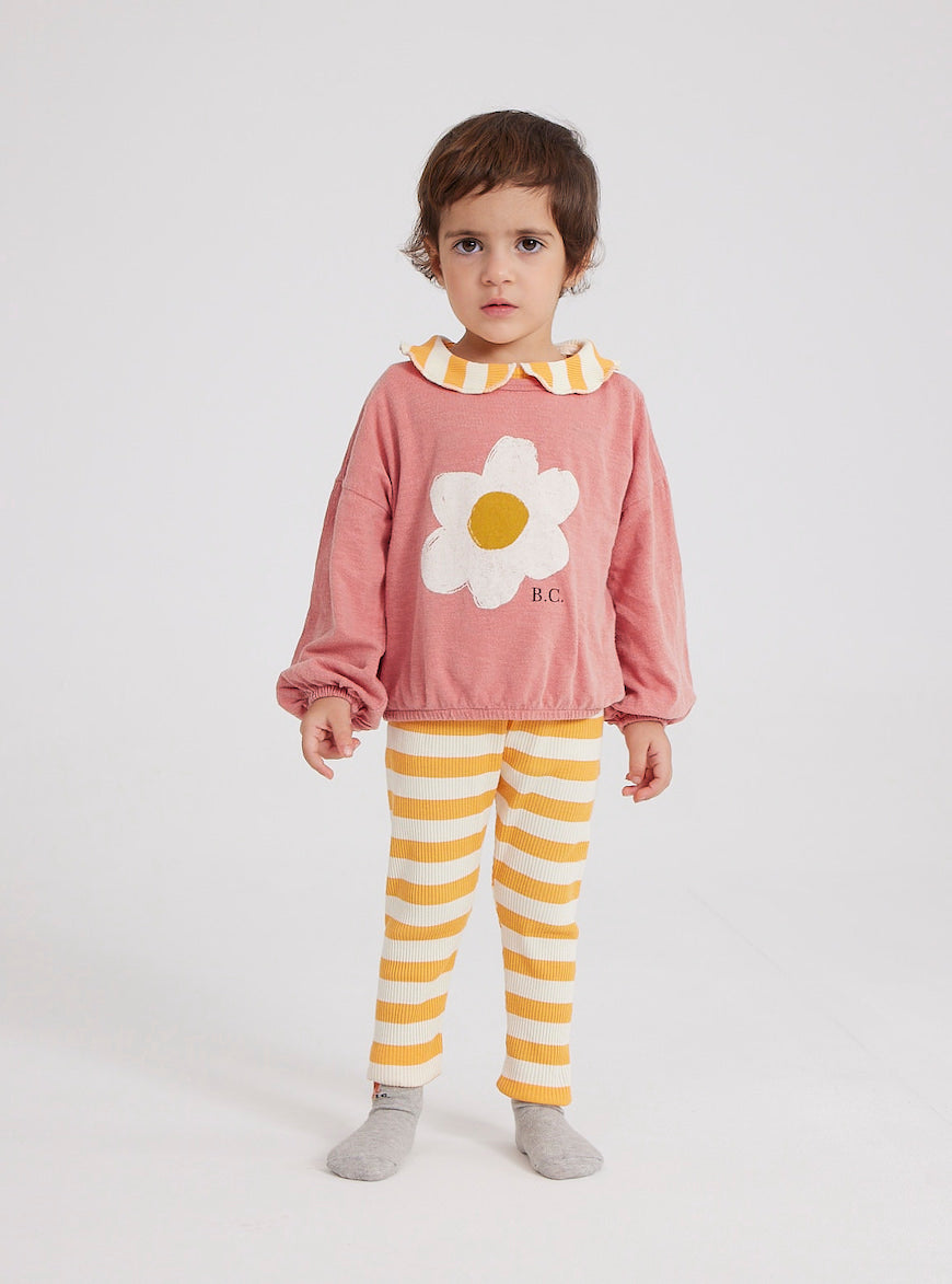 Leggings Yellow Stripes Rib - 18 MESES