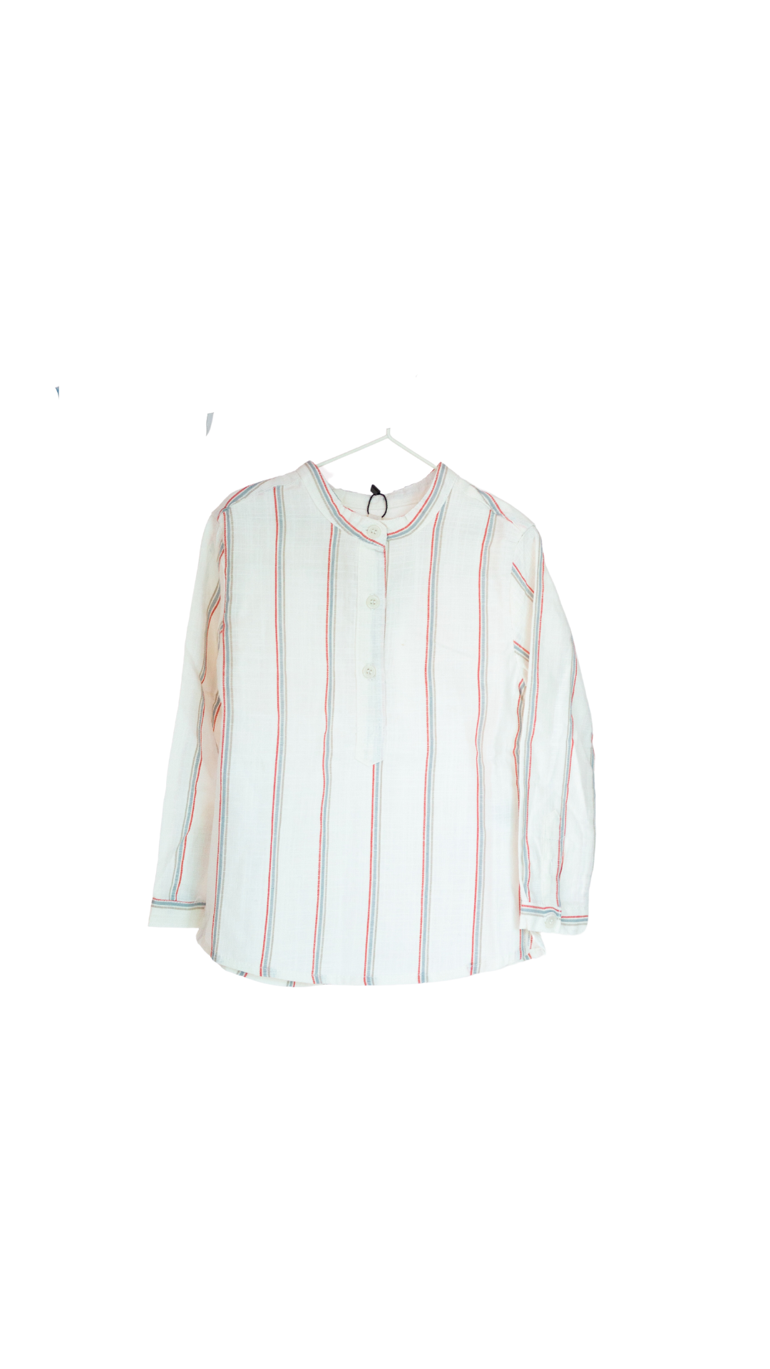 Camisa lino blanca con rayas