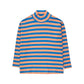 Polera Stripes Rib azul