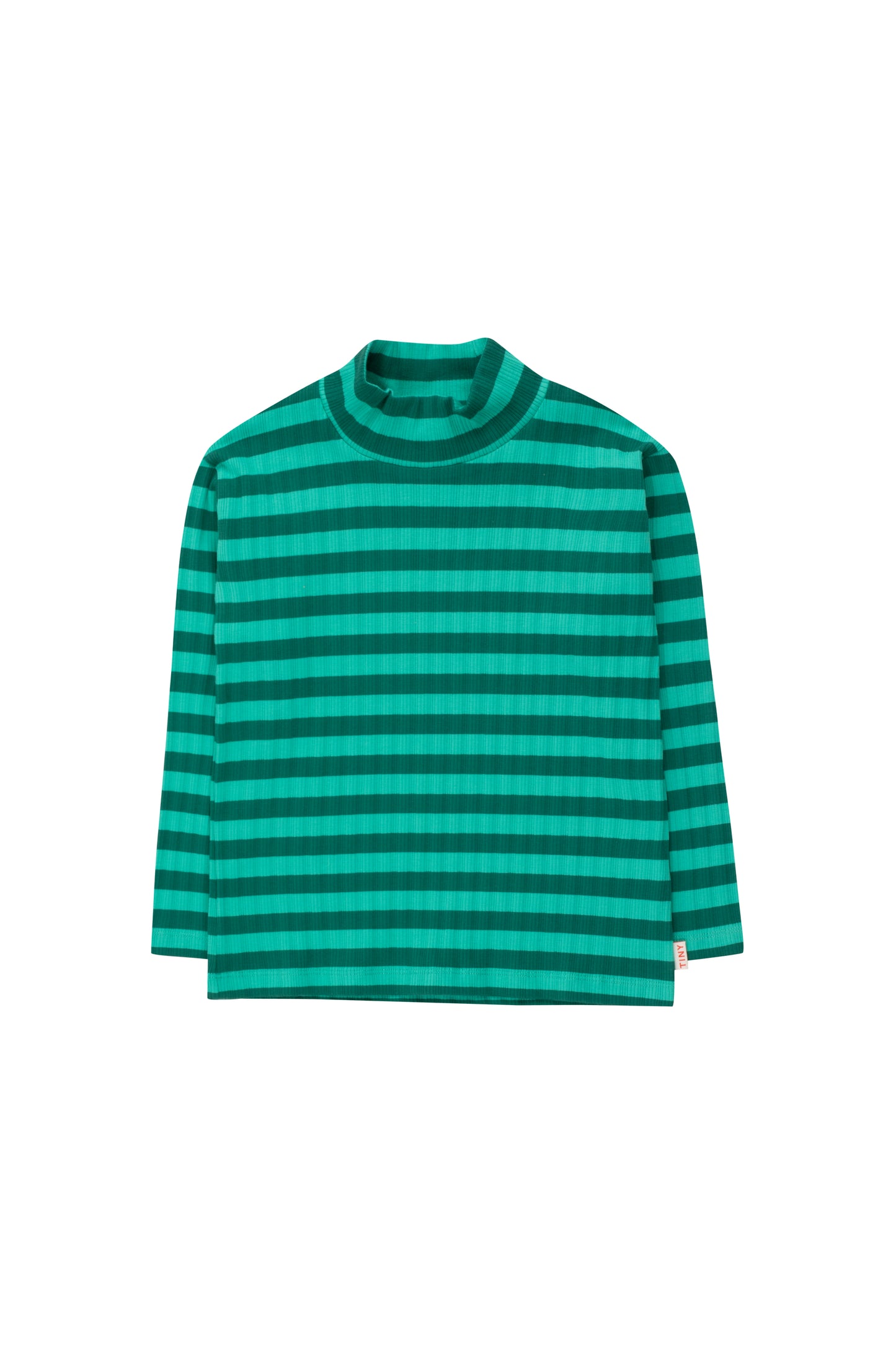 Polera Stripes Rib verde