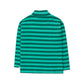 Polera Stripes Rib verde