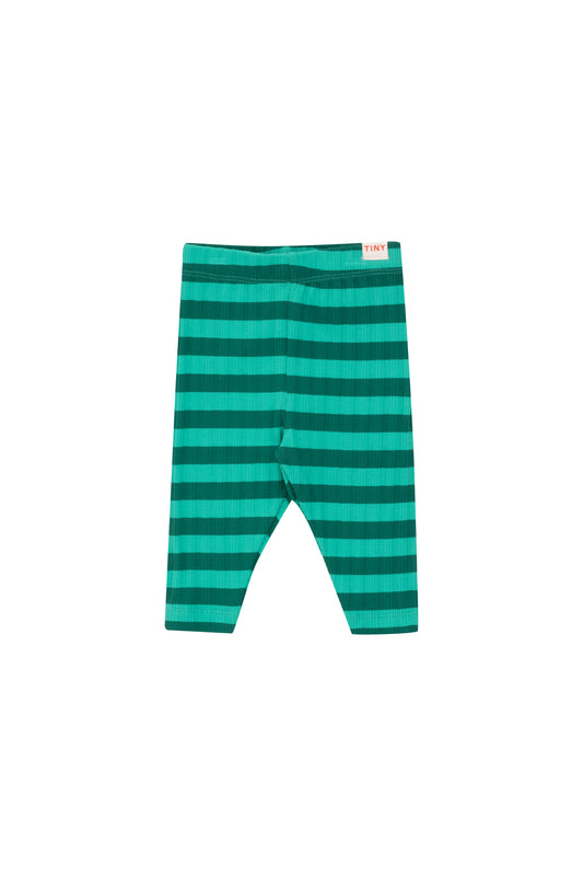 Leggings Stripes Verde Rib