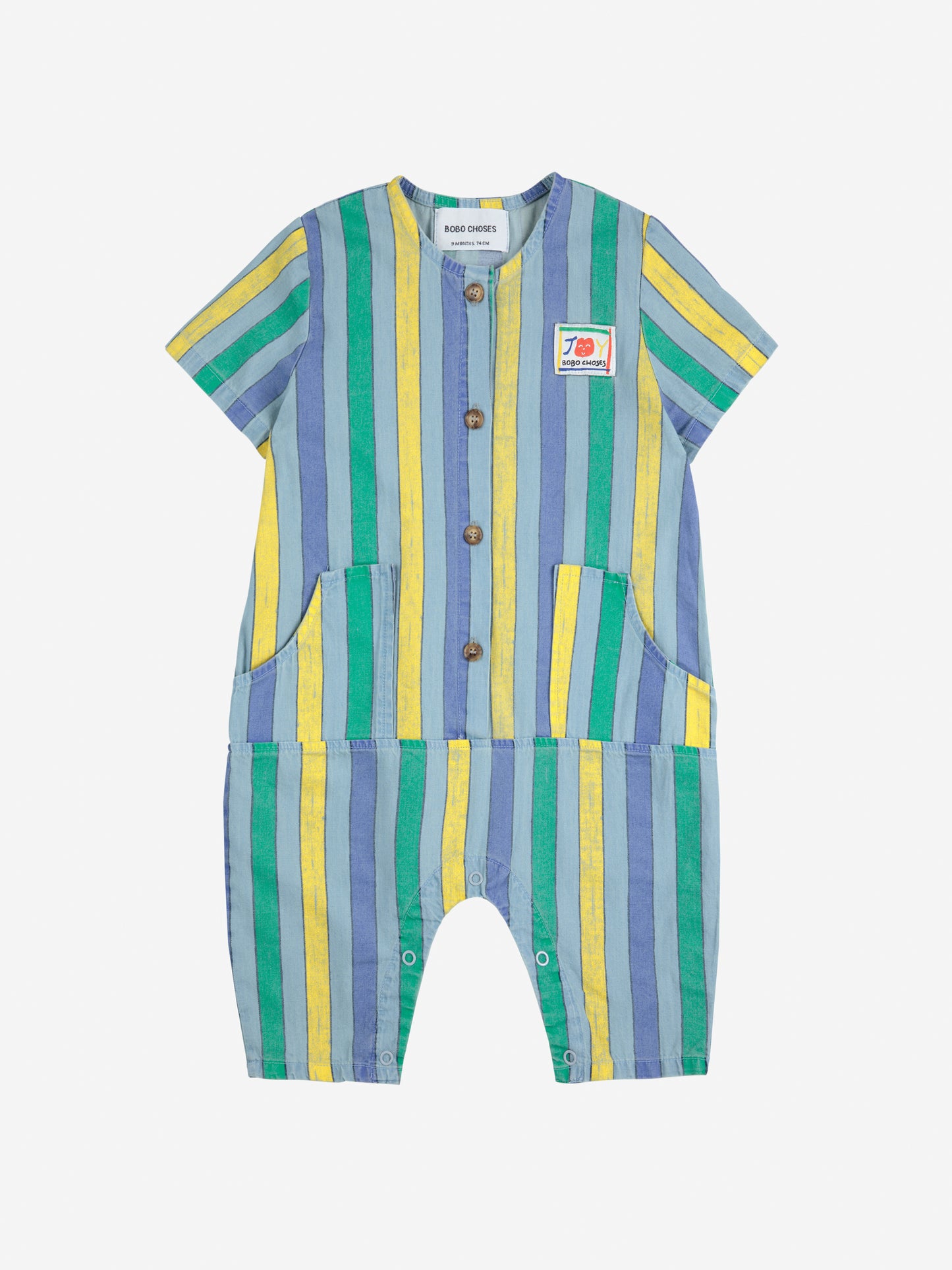 Mono Denim Multicolor Stripes - TALLE 12 MESES
