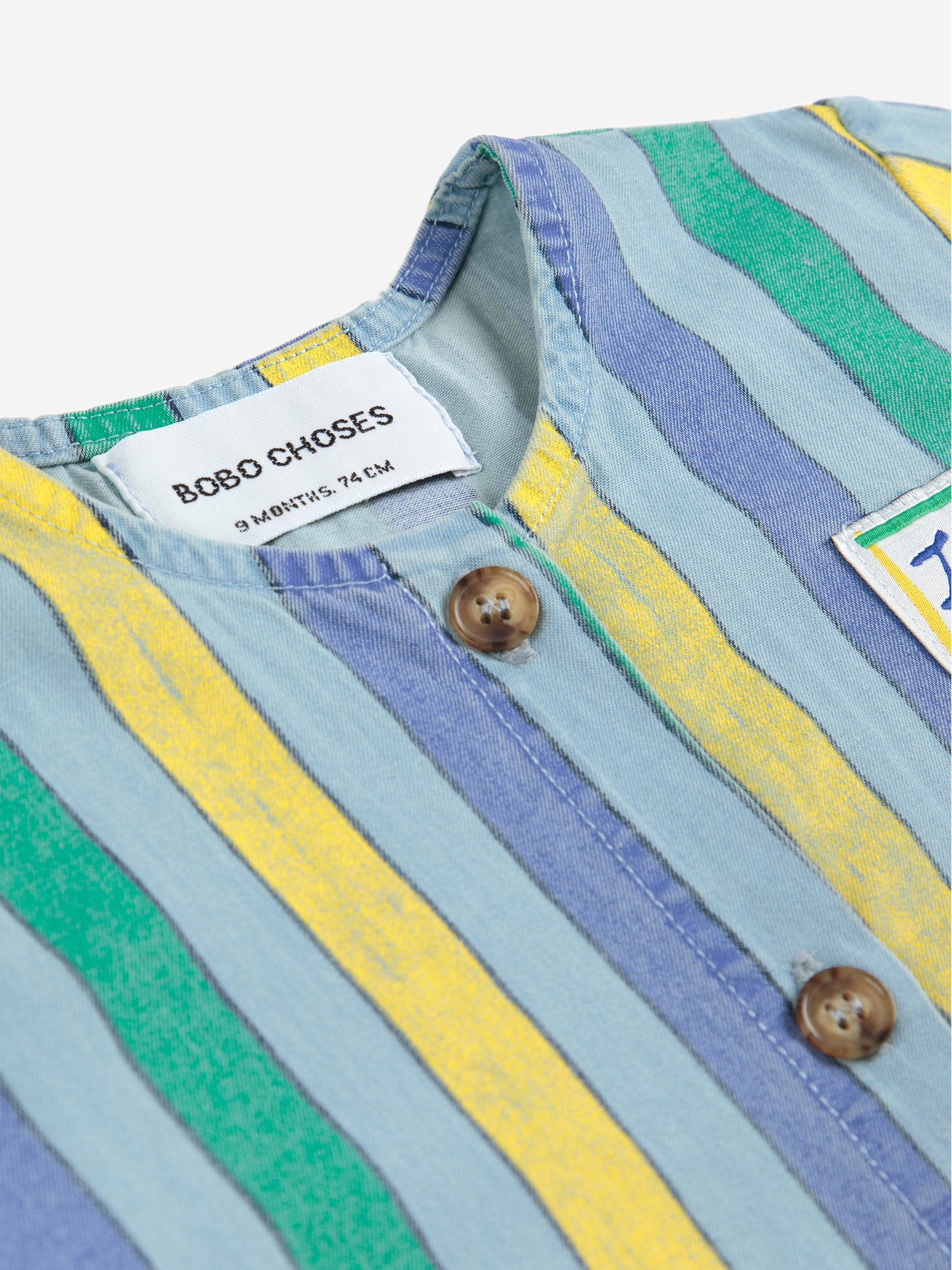 Mono Denim Multicolor Stripes - TALLE 12 MESES