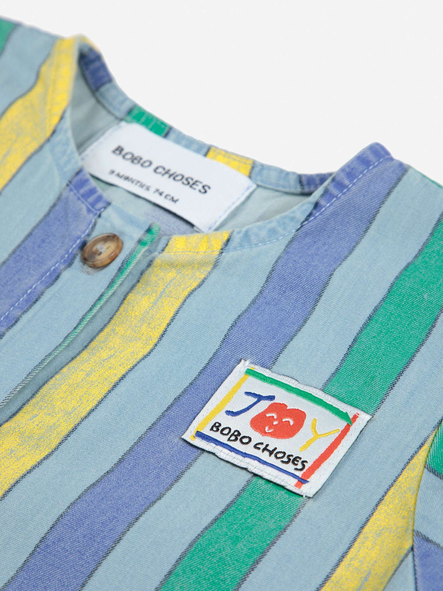 Mono Denim Multicolor Stripes - TALLE 12 MESES