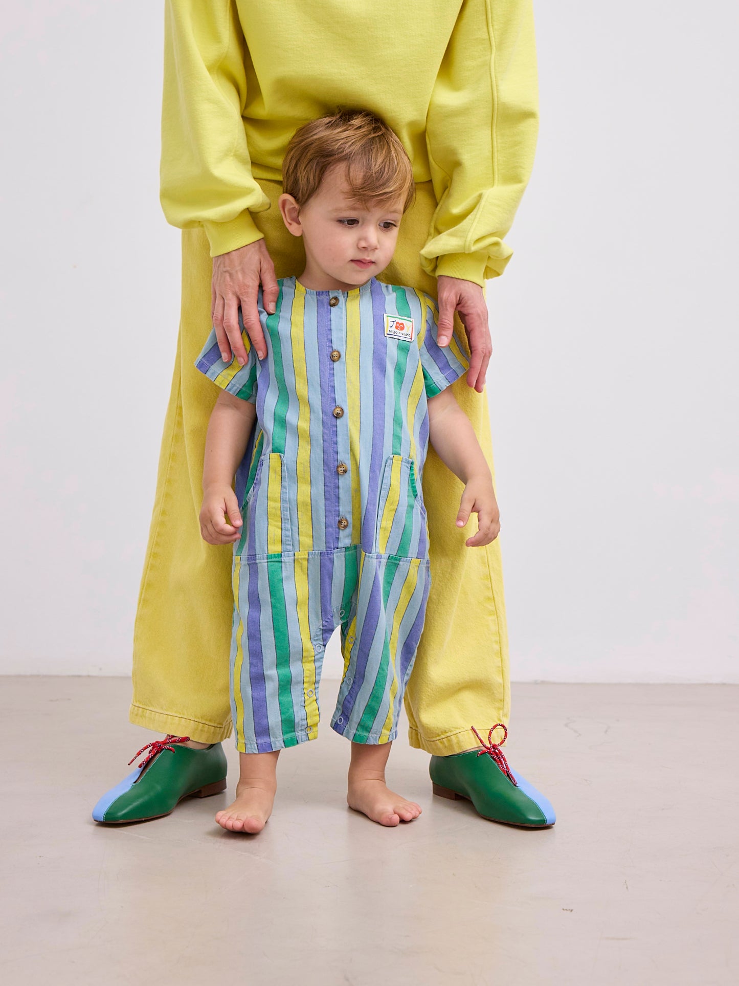 Mono Denim Multicolor Stripes - TALLE 12 MESES