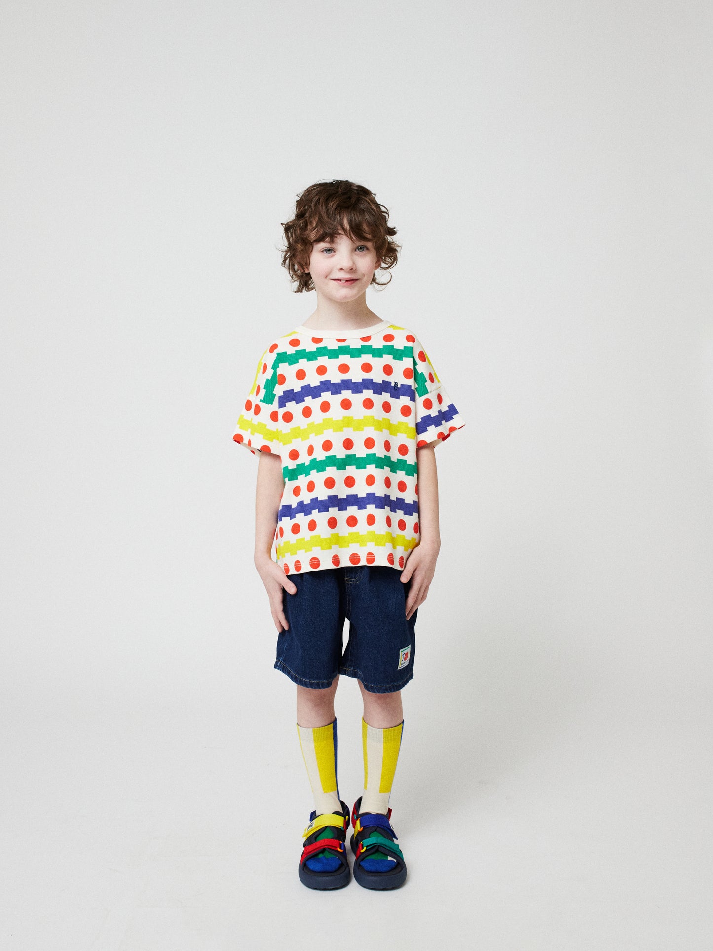 Remera waffle Geometric