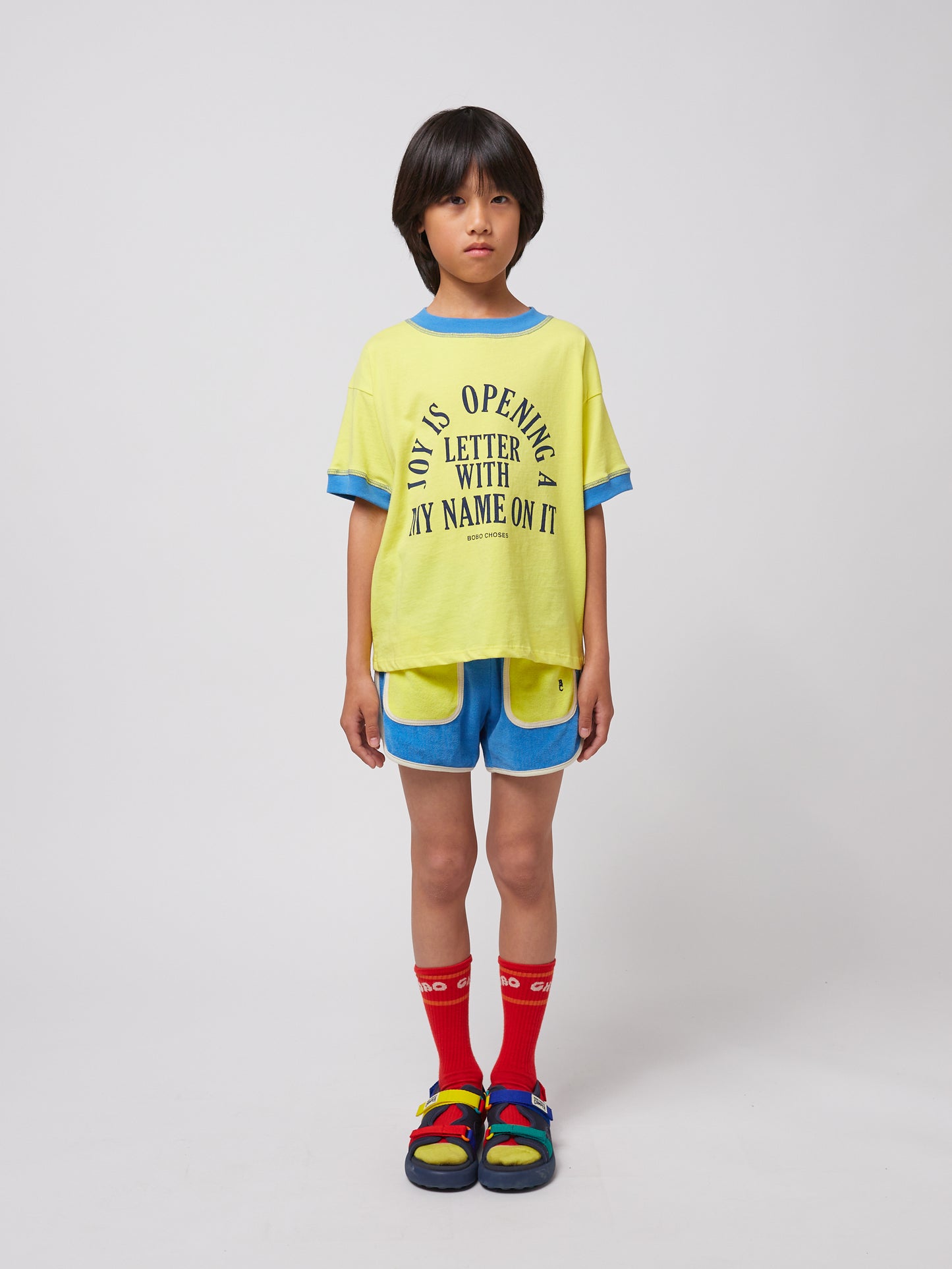 Short Terry Smile Color Block - TALLE 6