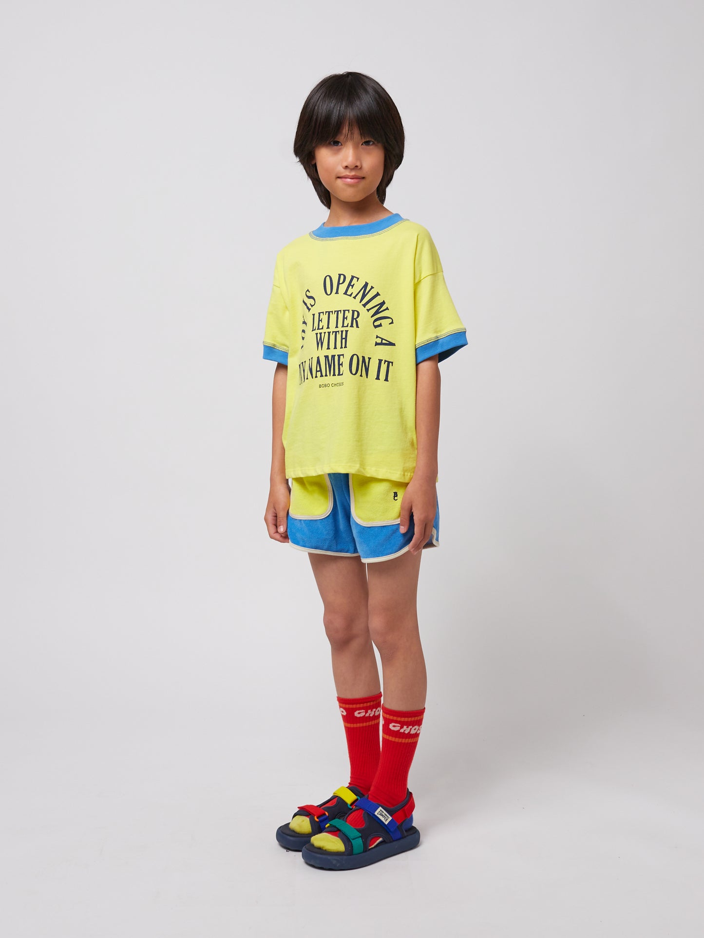 Short Terry Smile Color Block - TALLE 6