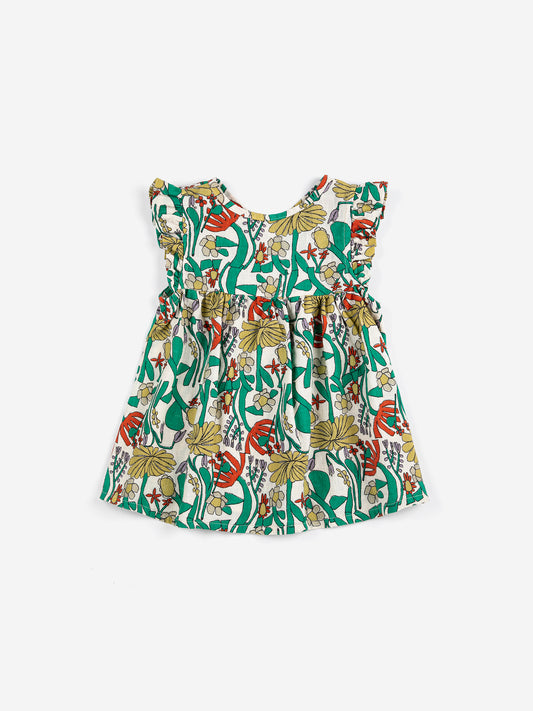 Vestido woven Color Herbalist all over