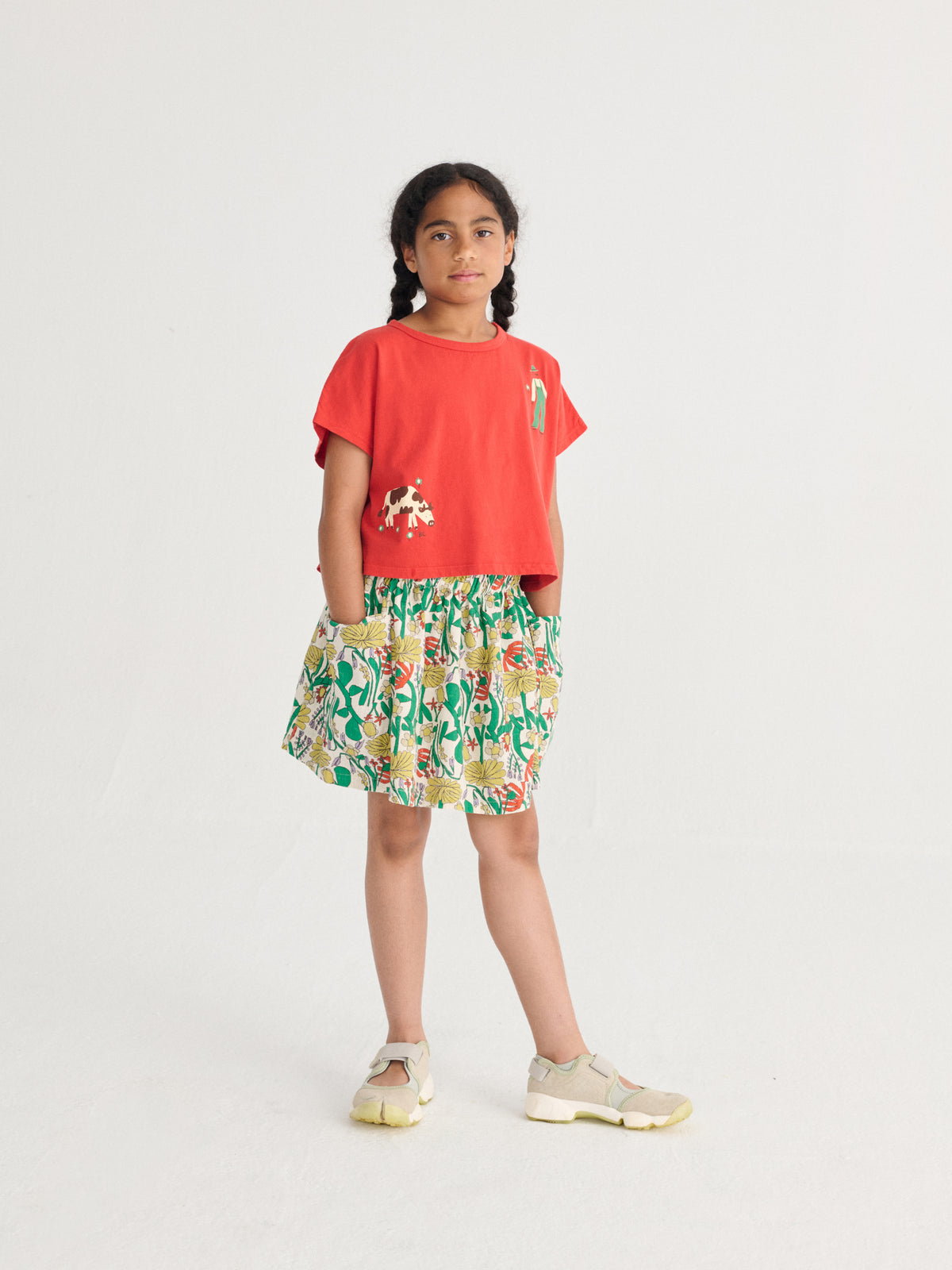 Pollera woven Color Herbalist all over