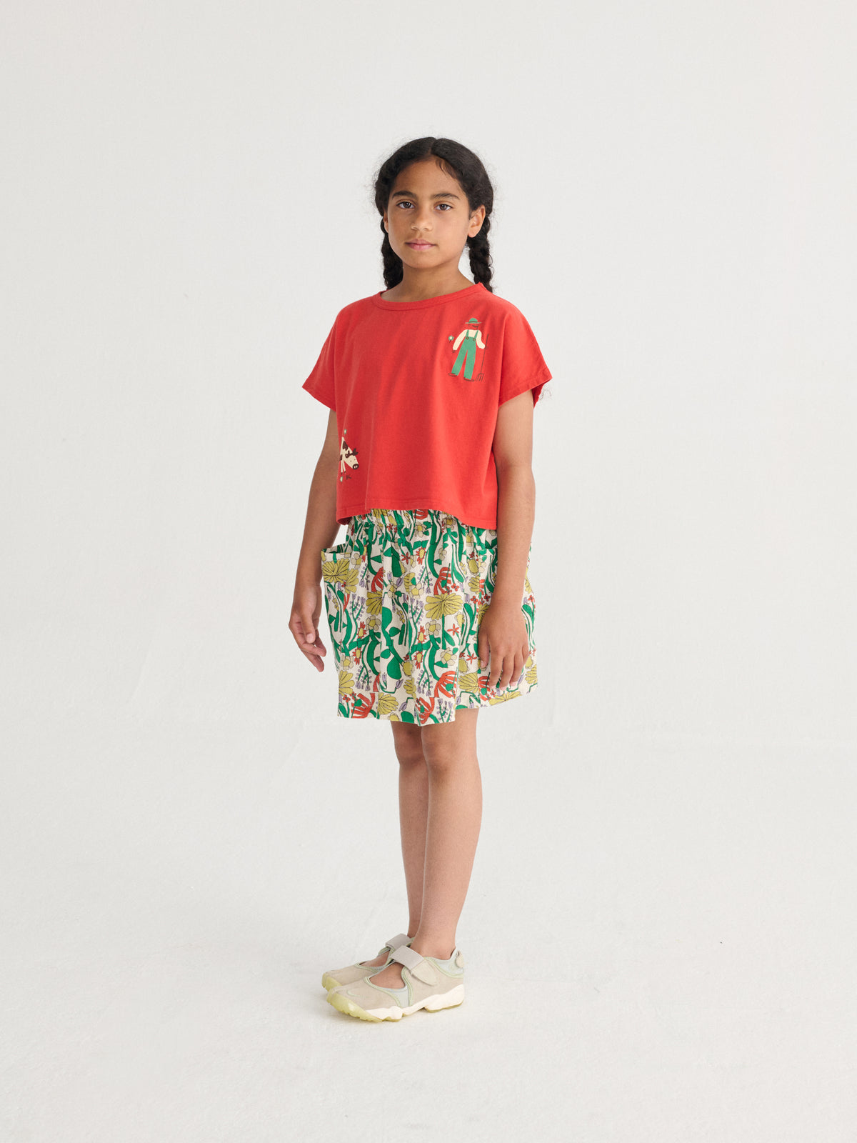 Pollera woven Color Herbalist all over