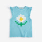 Musculosa ruffled Pixel Daisy