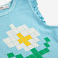 Musculosa ruffled Pixel Daisy
