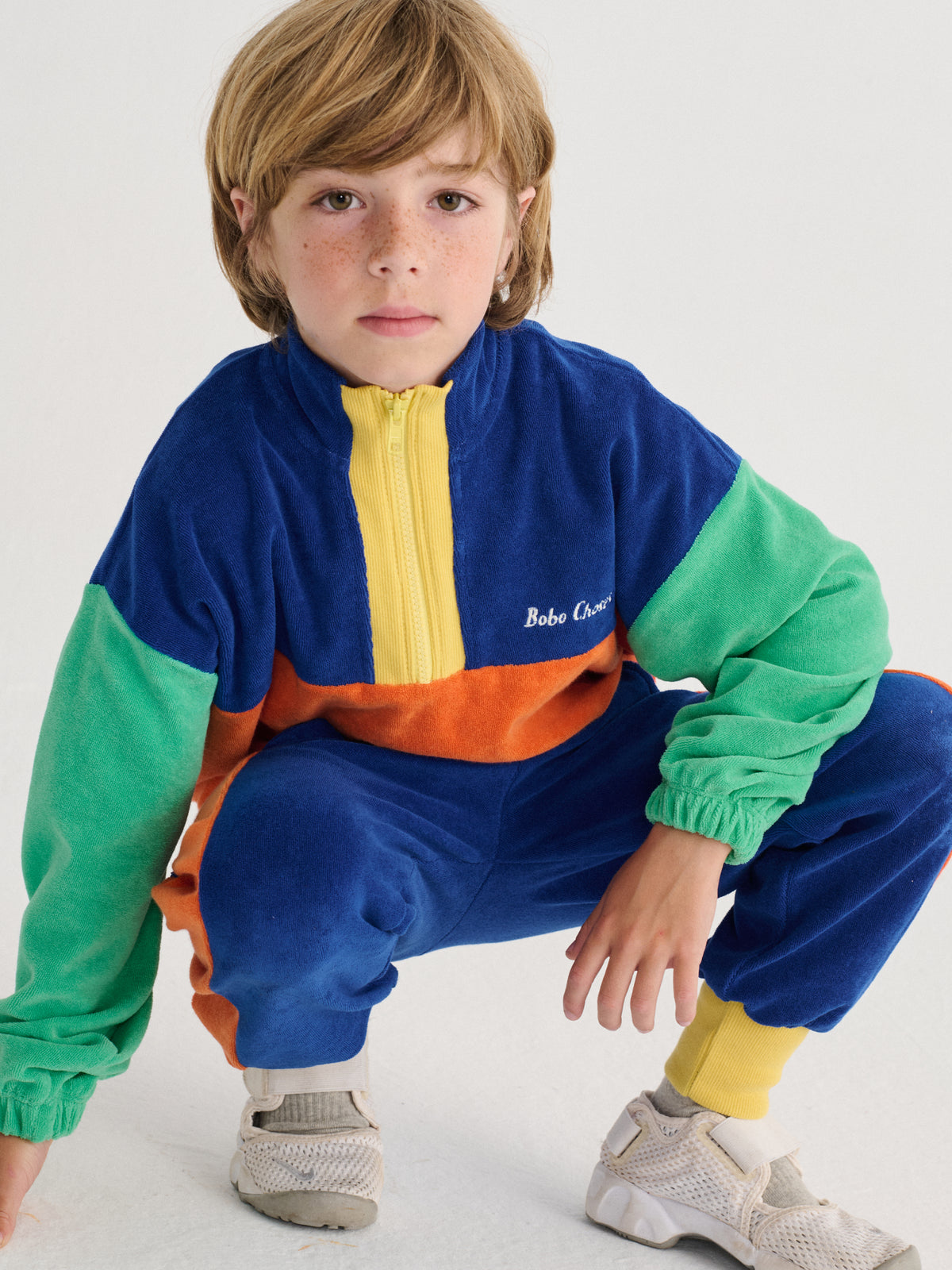 Buzo terry zipped Color Block