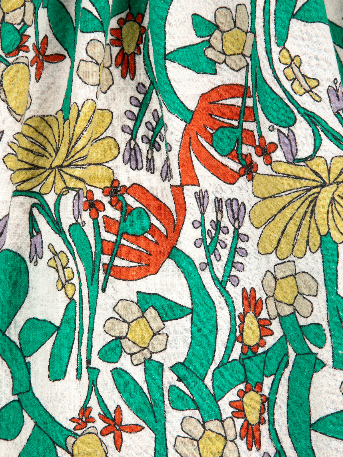 Pollera woven Color Herbalist all over