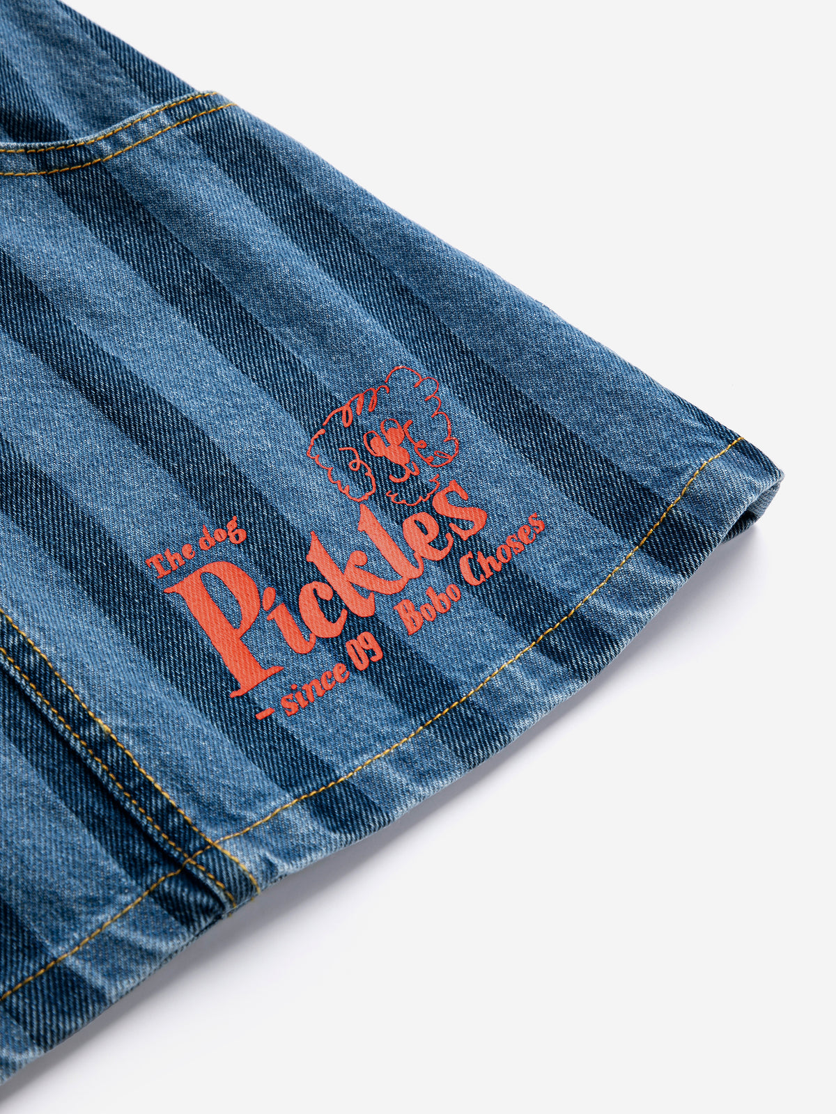 Pollera de jean Pickles The Dog Striped