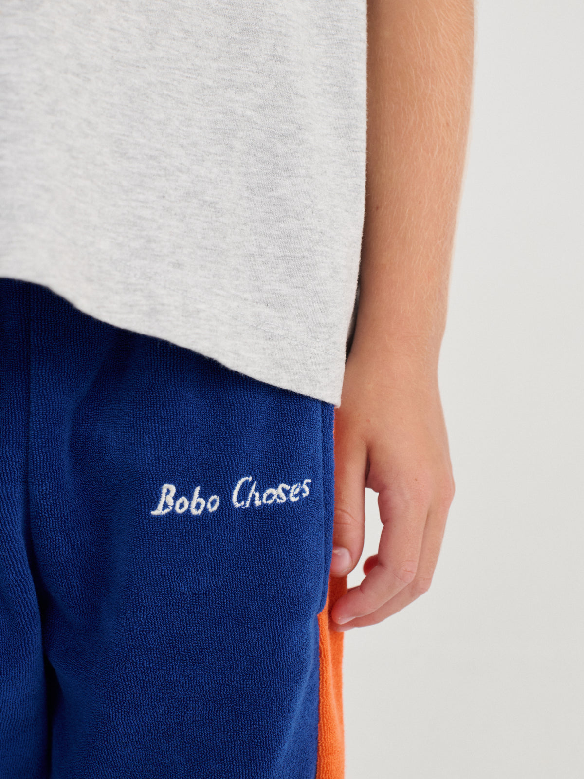 Pantalon jogger terry Color Block amarillo