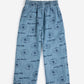 Pantalon light denim Pickles The Dog all over