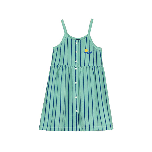 Vestido Terry Stripes Acqua - TALLE 8