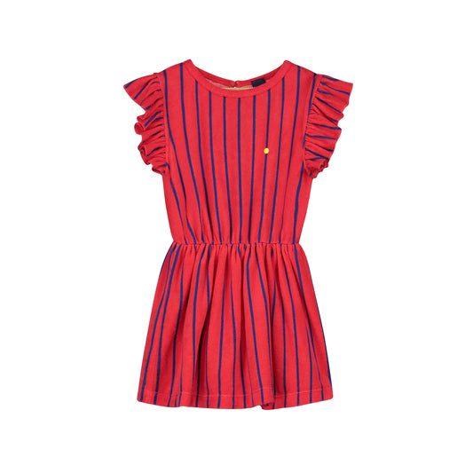 Vestido Terry Stripes rojo