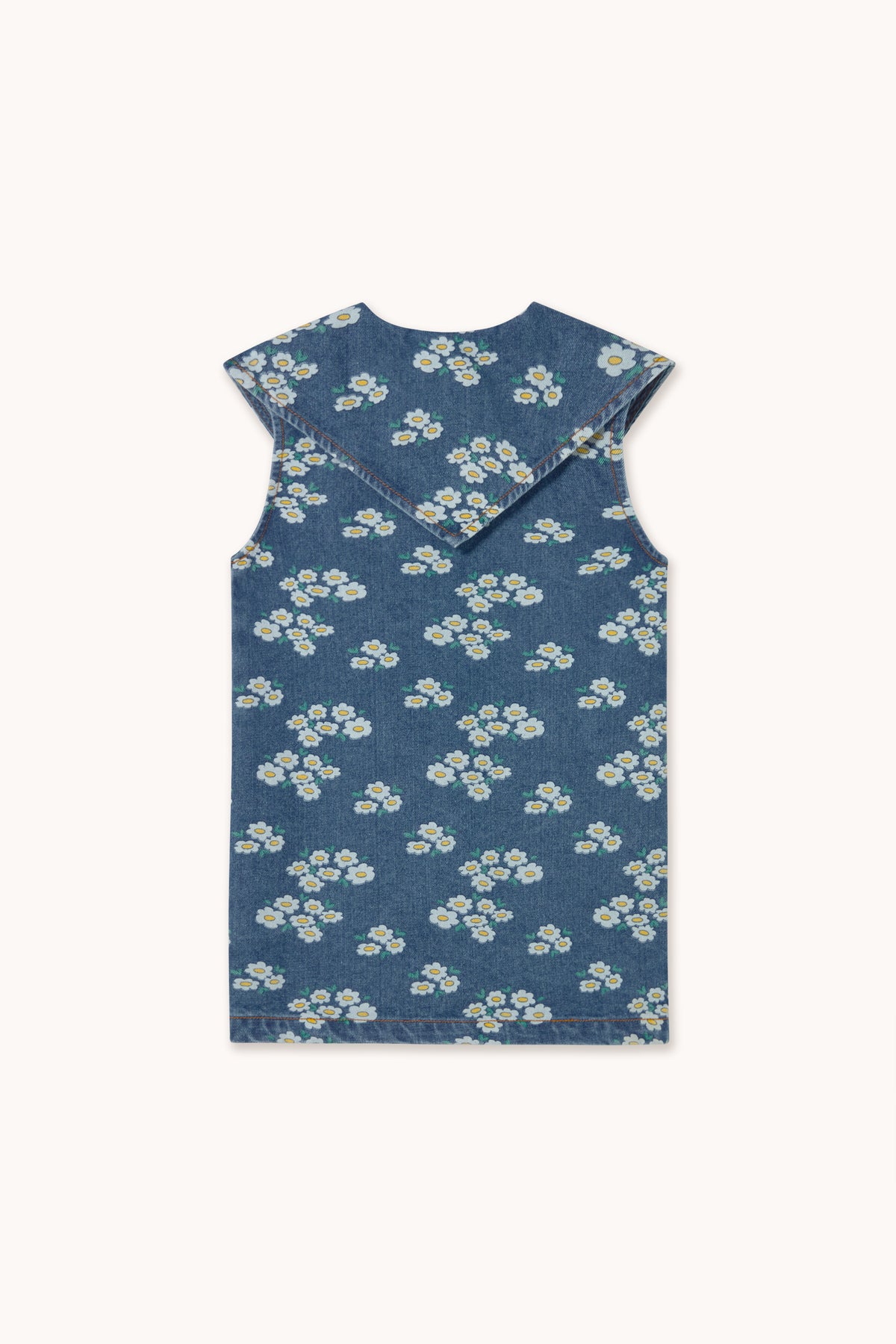 Vestido Blossoms denim