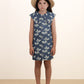 Vestido Blossoms denim