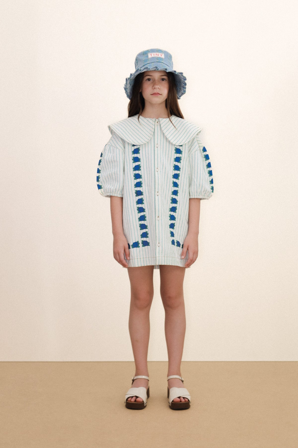 Vestido Mini Blue Flowers