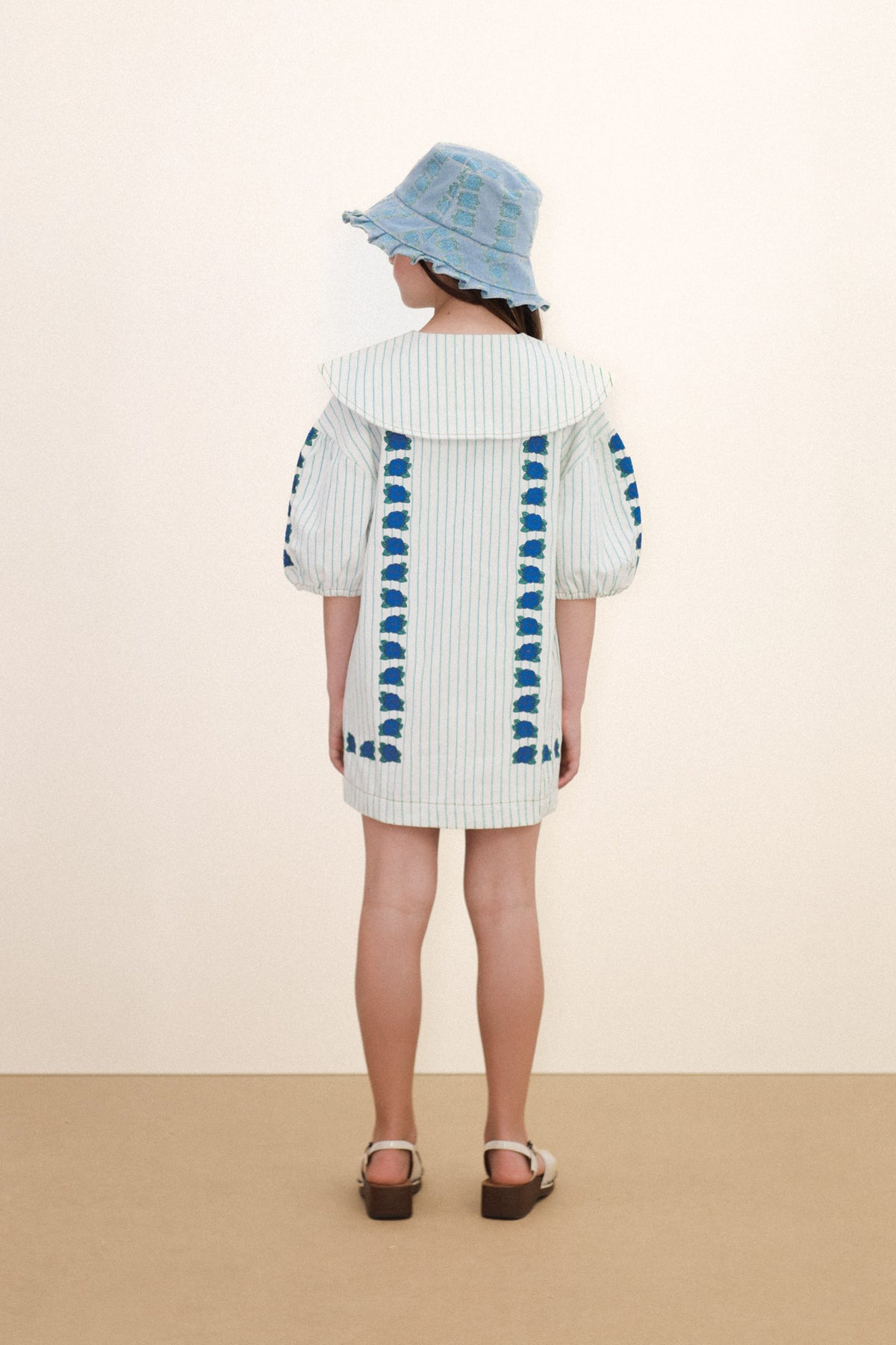 Vestido Mini Blue Flowers