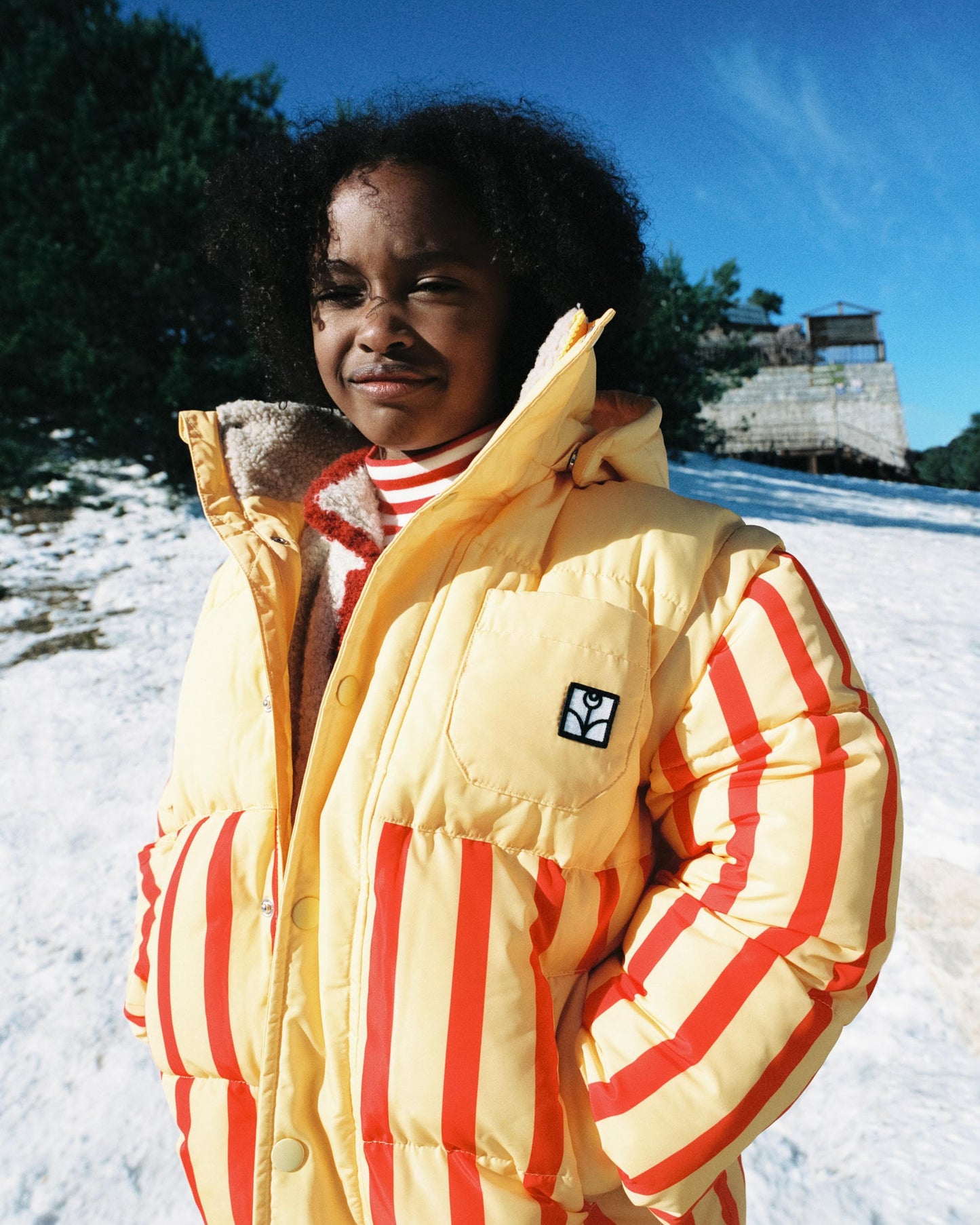 Campera Puffer Red Stripes - TALLE 5