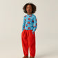 Remera Blue Big Flowers