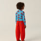 Remera Blue Big Flowers
