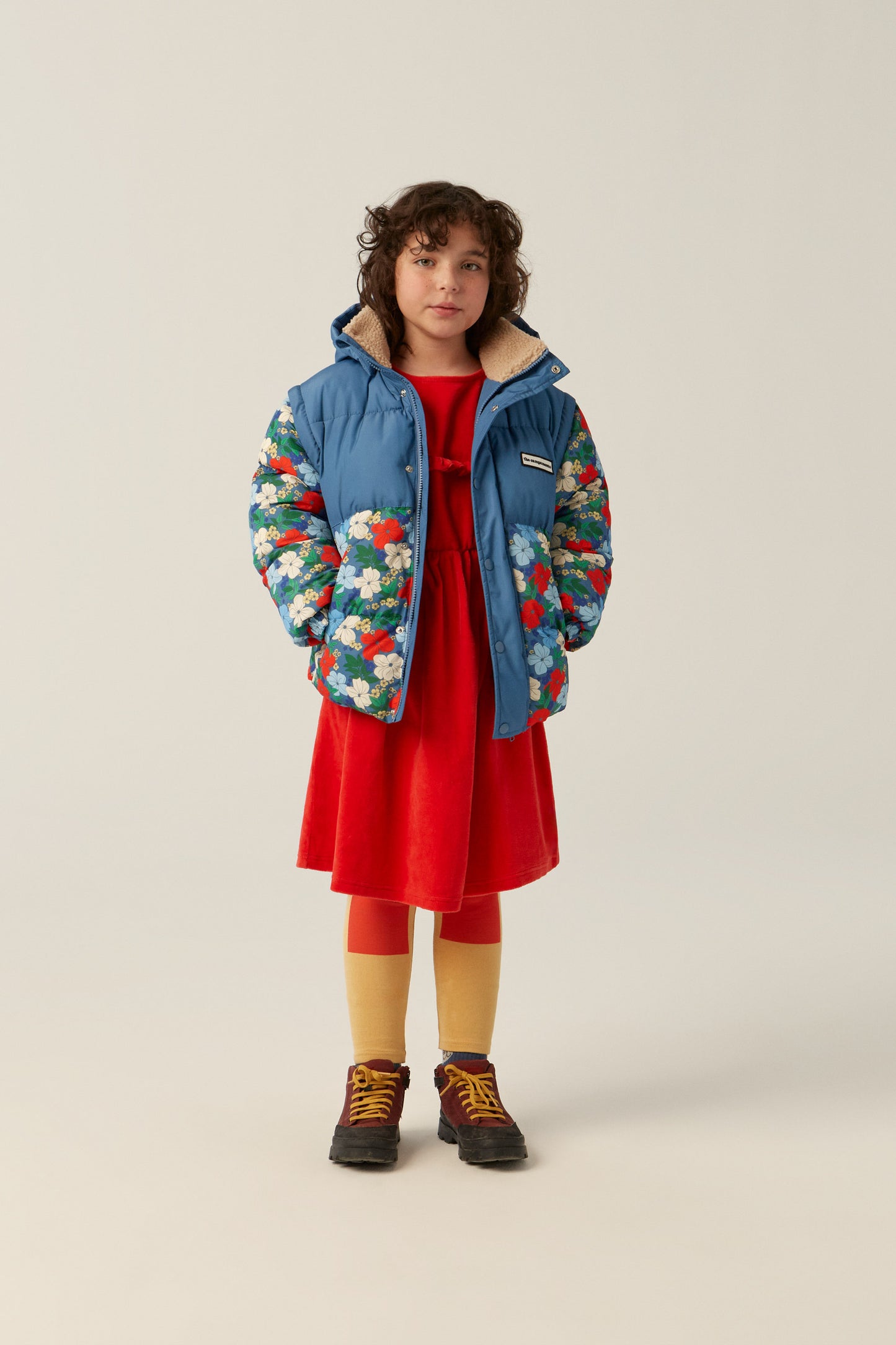 Campera Puffer Multicolor Flowers - TALLE 5