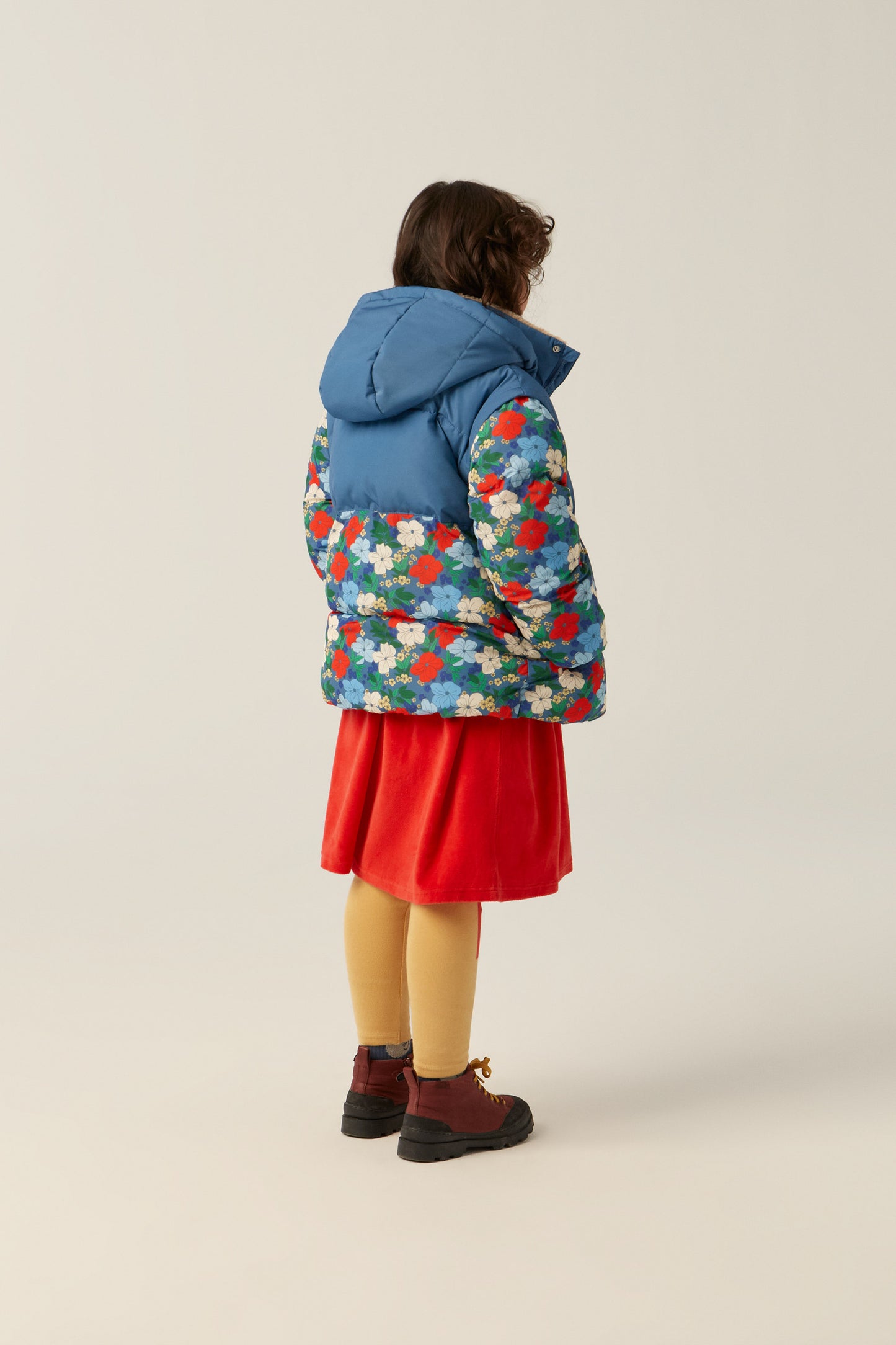 Campera Puffer Multicolor Flowers - TALLE 5