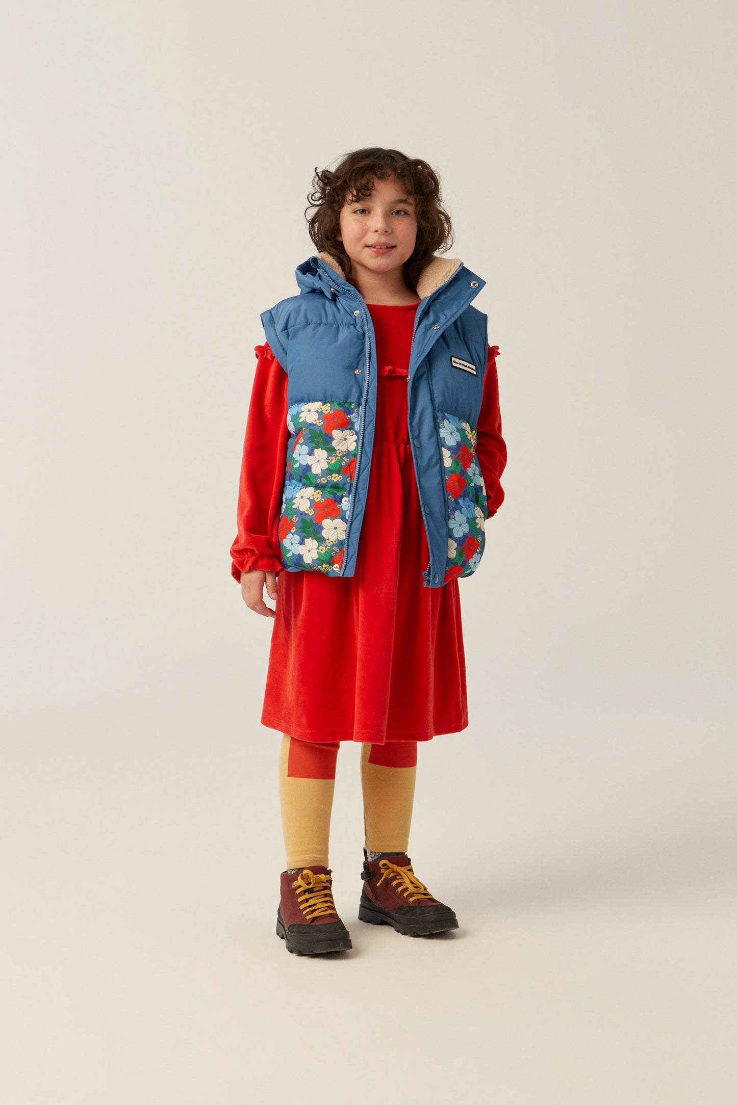 Campera Puffer Multicolor Flowers - TALLE 5