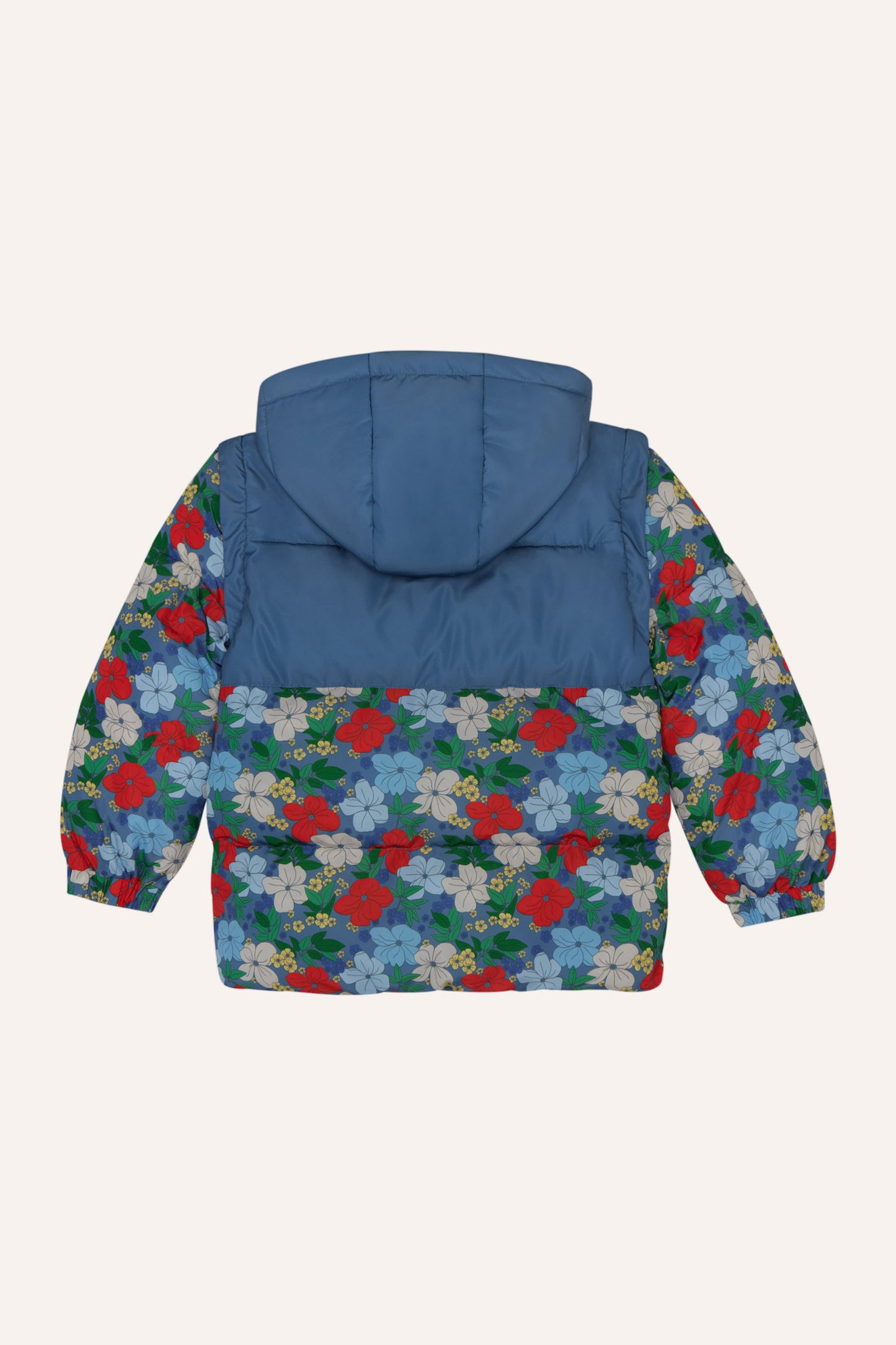 Campera Puffer Multicolor Flowers - TALLE 5