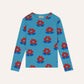 Remera Blue Big Flowers