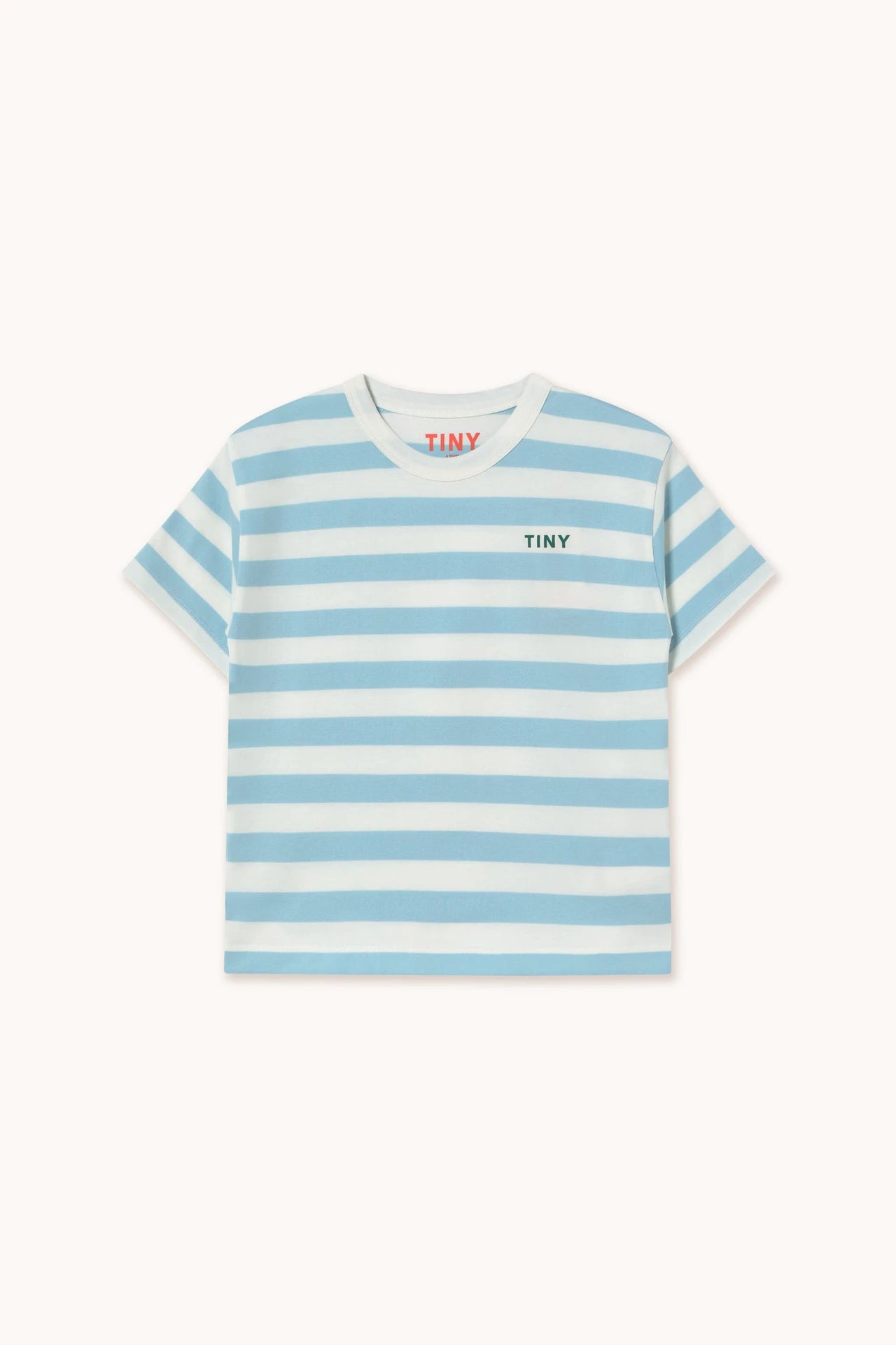 Remera Stripes celeste