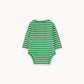 Body Stripes verde - TALLE 24 MESES